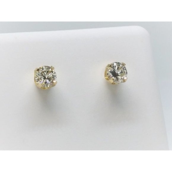 1/2 carat (SI1-2) Natural Diamond Studs - Picture 2 of 6